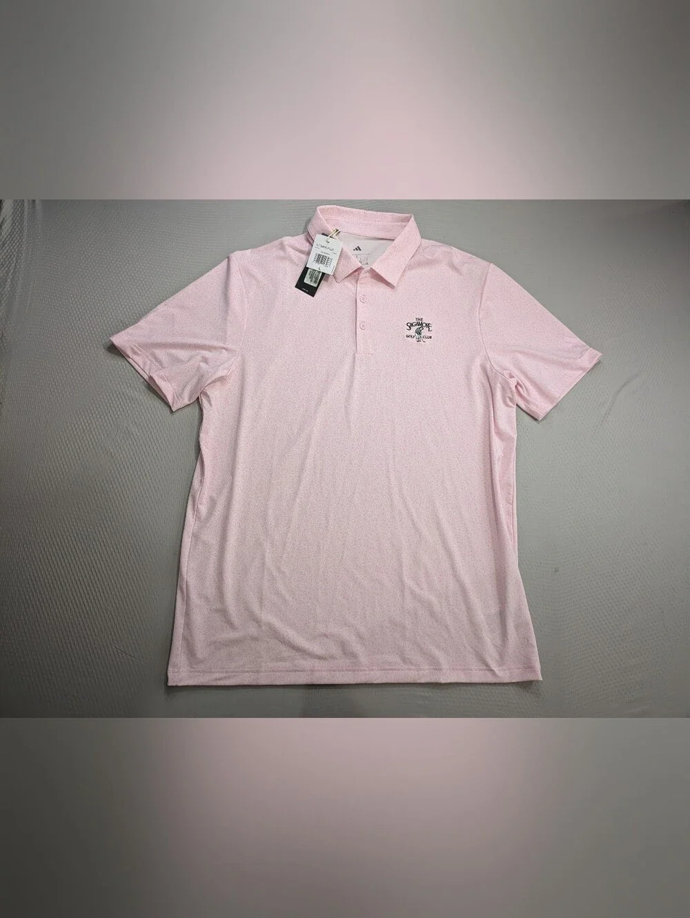 Adidas The Sagamore Golf Club Polo Shirt Mens L Pink NWT